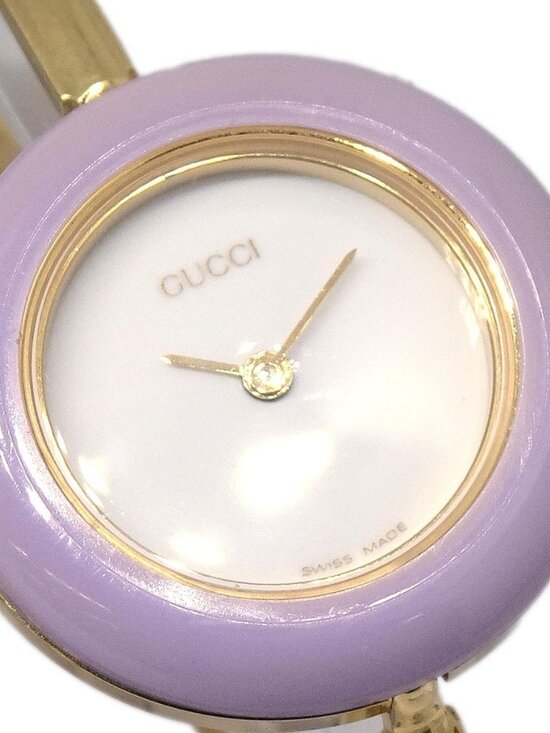 Gucci 11/12.2 Change Bezel Chameleon Quartz Watch SS 117885 main image 5